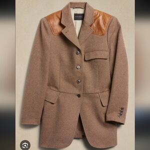 Banana Republic Riding Jacket with Leather Details